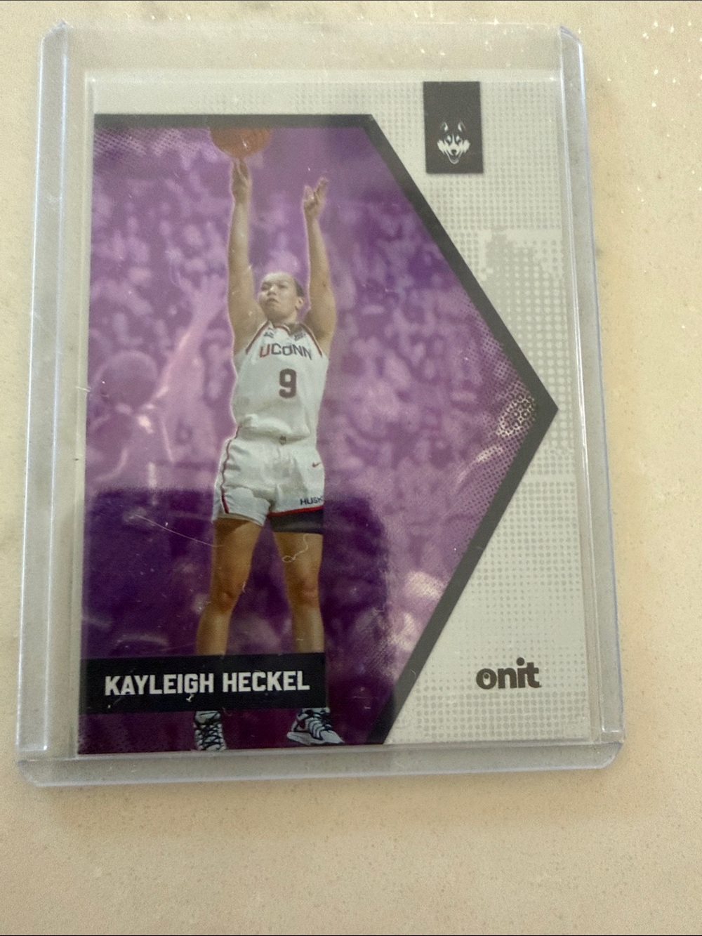 Onit Kayleigh Heckel Basketball Trading Card - Purple